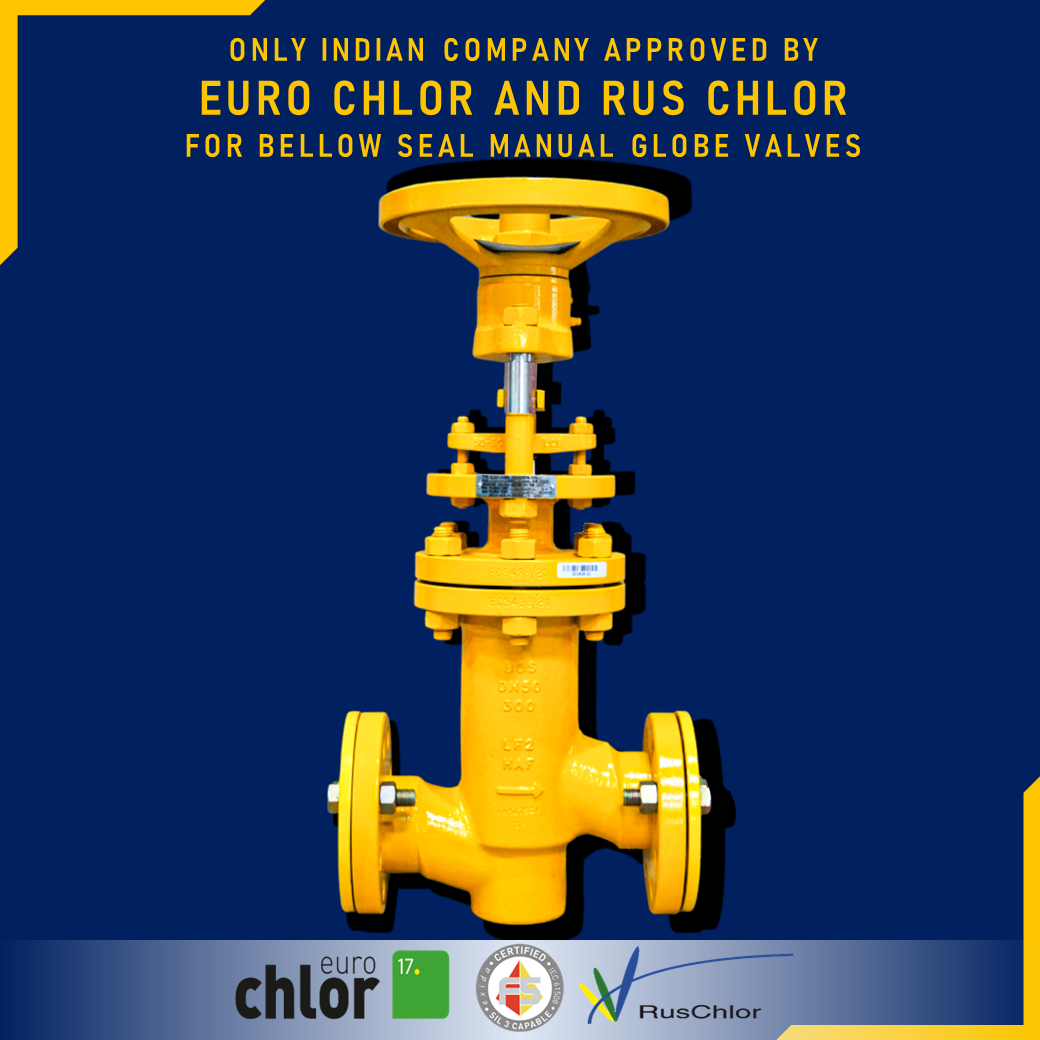 Euro chlor and rus chlor globe valve